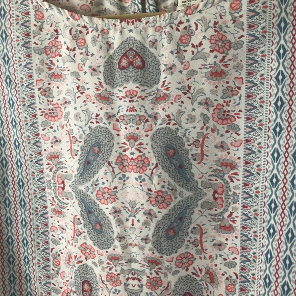 Mercer & Madison Paisley and Strip Blouse - Picture 2 of 6